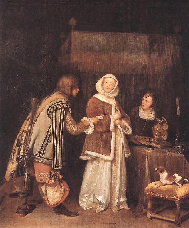 TERBORCH, Gerard The Letter dh oil painting image